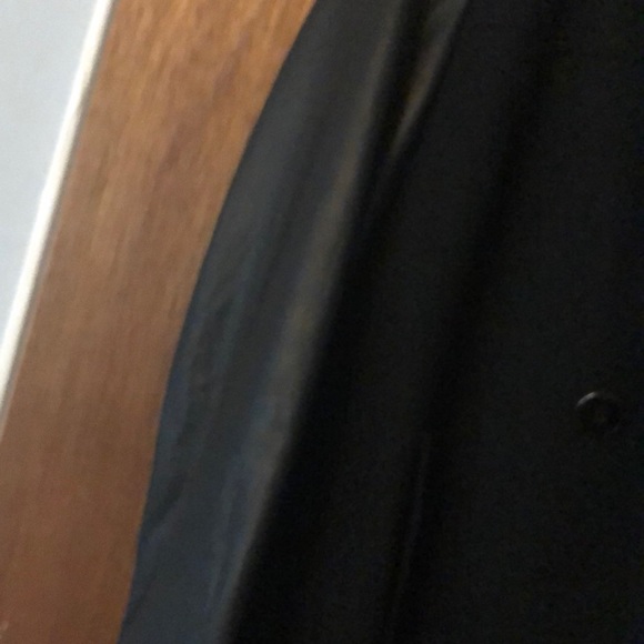 Kenneth  cole wool / leather coat - Picture 4 of 5